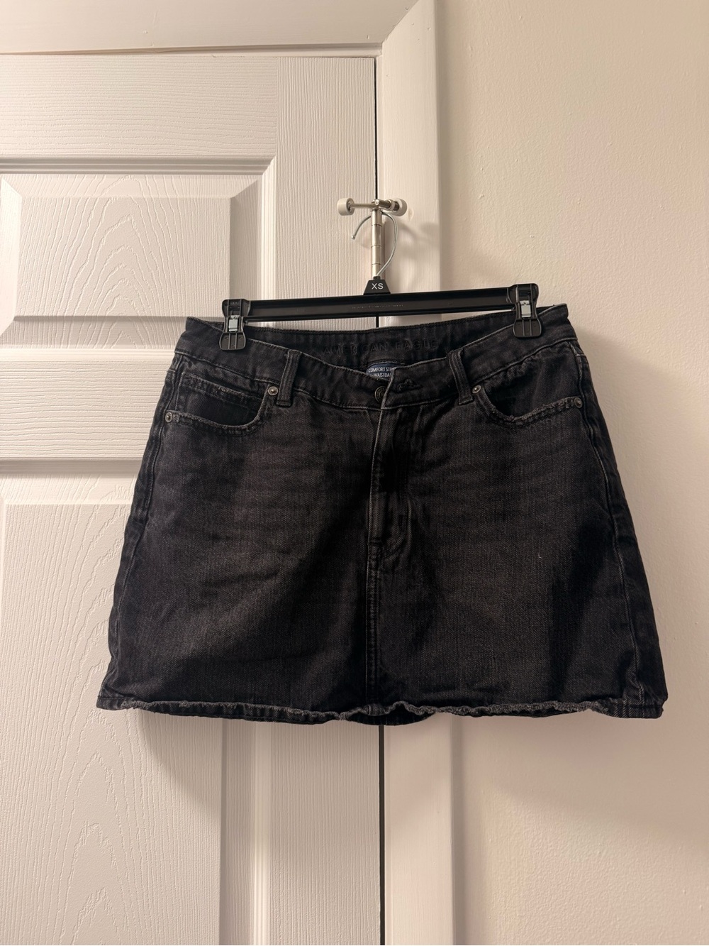 American Eagle Outfitters Black Denim Mini Skirt